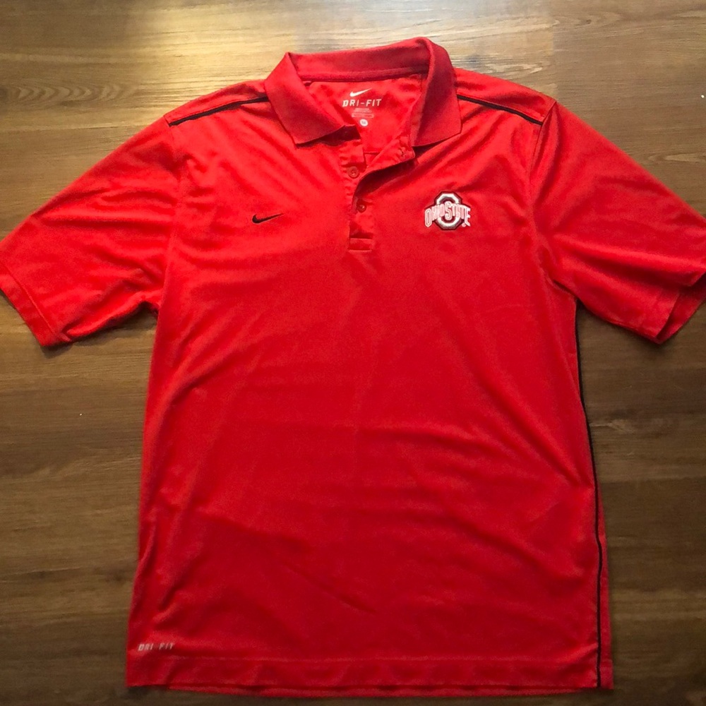 Men’s Medium Nike Dri-Fit Ohio State Polo